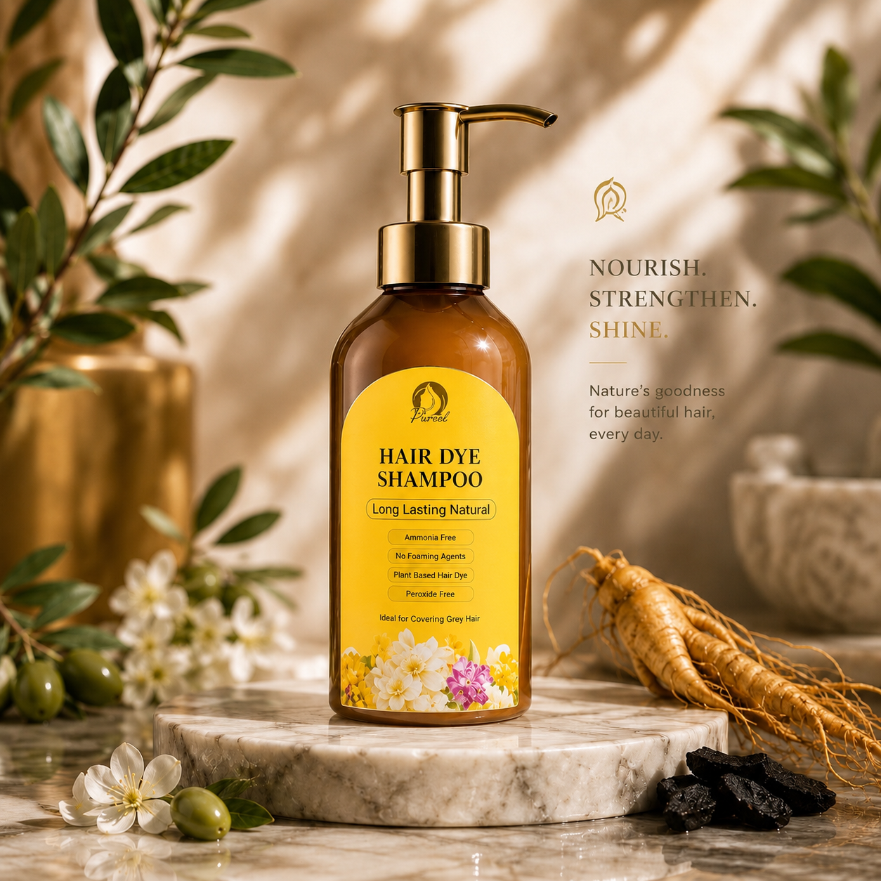 SimpleGoods™ Herbal Hair Color Shampoo