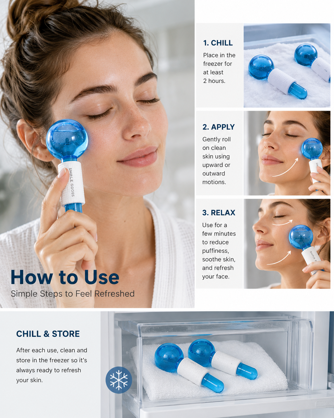 Simple Goods™ Crystal Cooling Globes (Pack of 2)