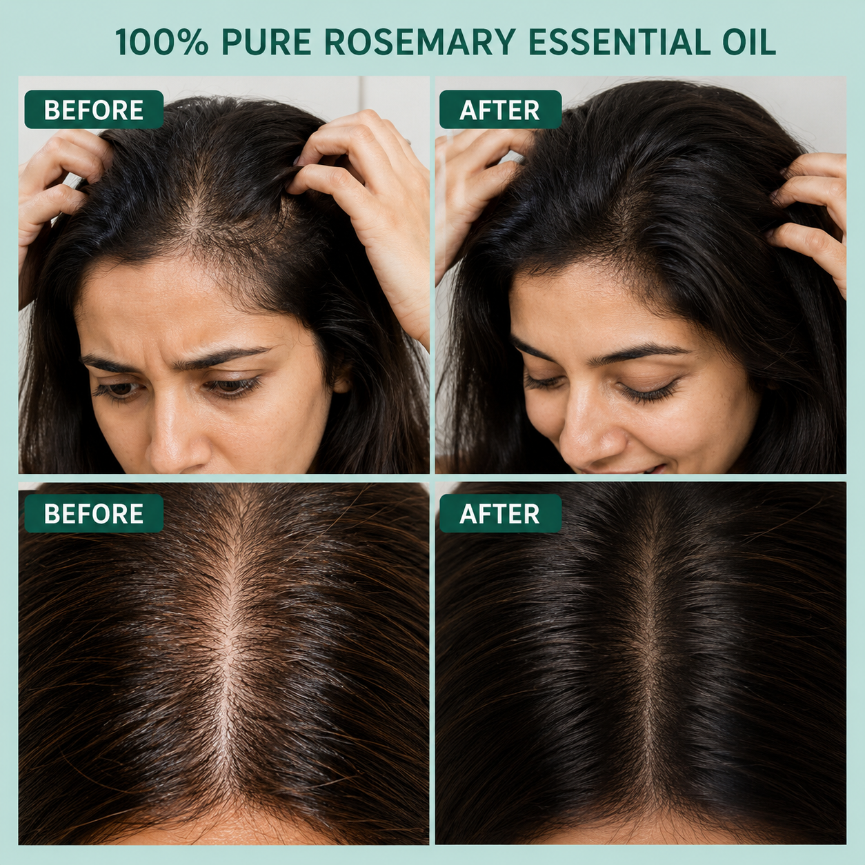 Rosemary Hair Growth Oil | Strengthen Roots & Reduce Hair Fall