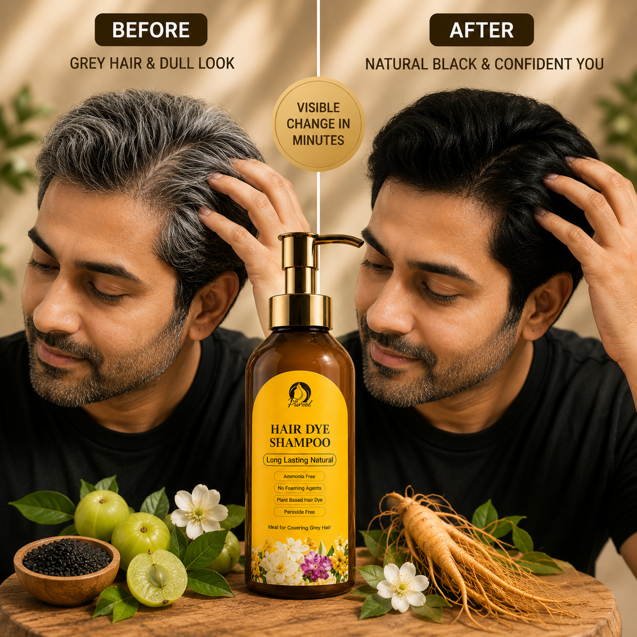 SimpleGoods™ Herbal Hair Color Shampoo