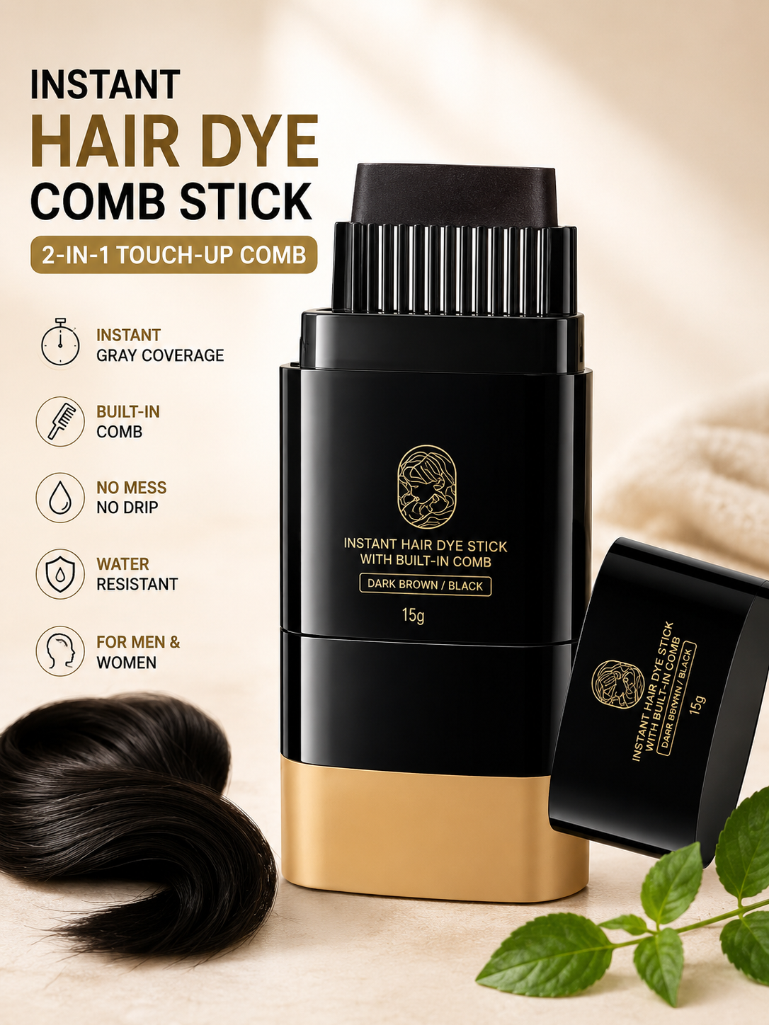 Instant Hair Dye Comb for Gray Hair